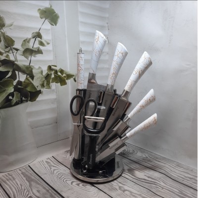 Набір кухонних ножів з підставкою Набір кухонних ножів з підставкою